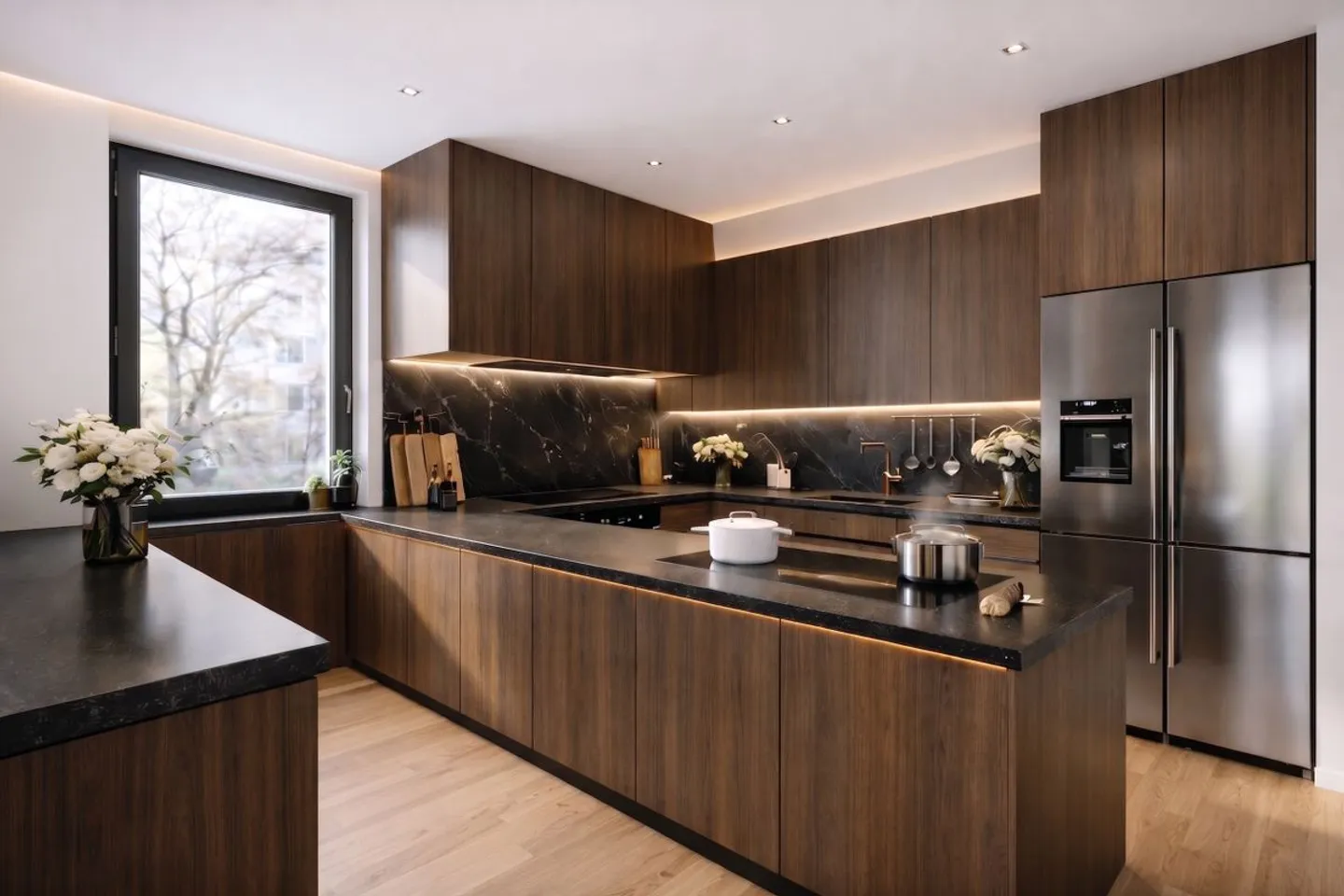Appartement de 160 m² à Gellert - 5,5 pièces, cheminée et 3 balcons avec vue sur le parc - Photo 5 sur 13