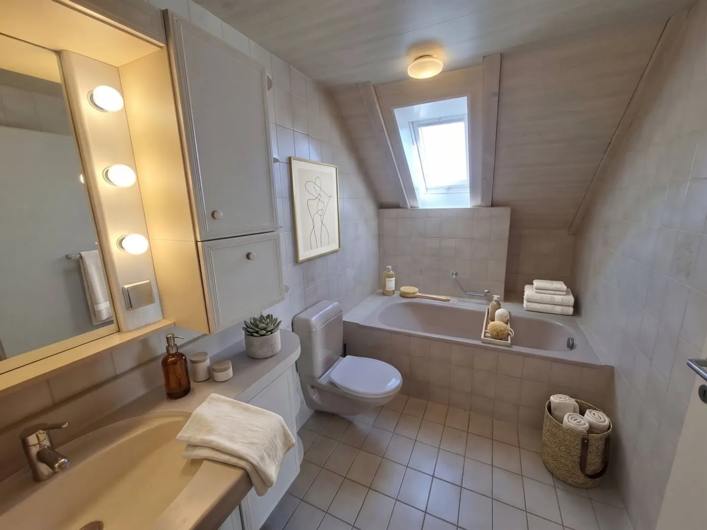 Spacious 3.5-room maisonette apartment with fireplace and private balcony - Photo 7 of 13