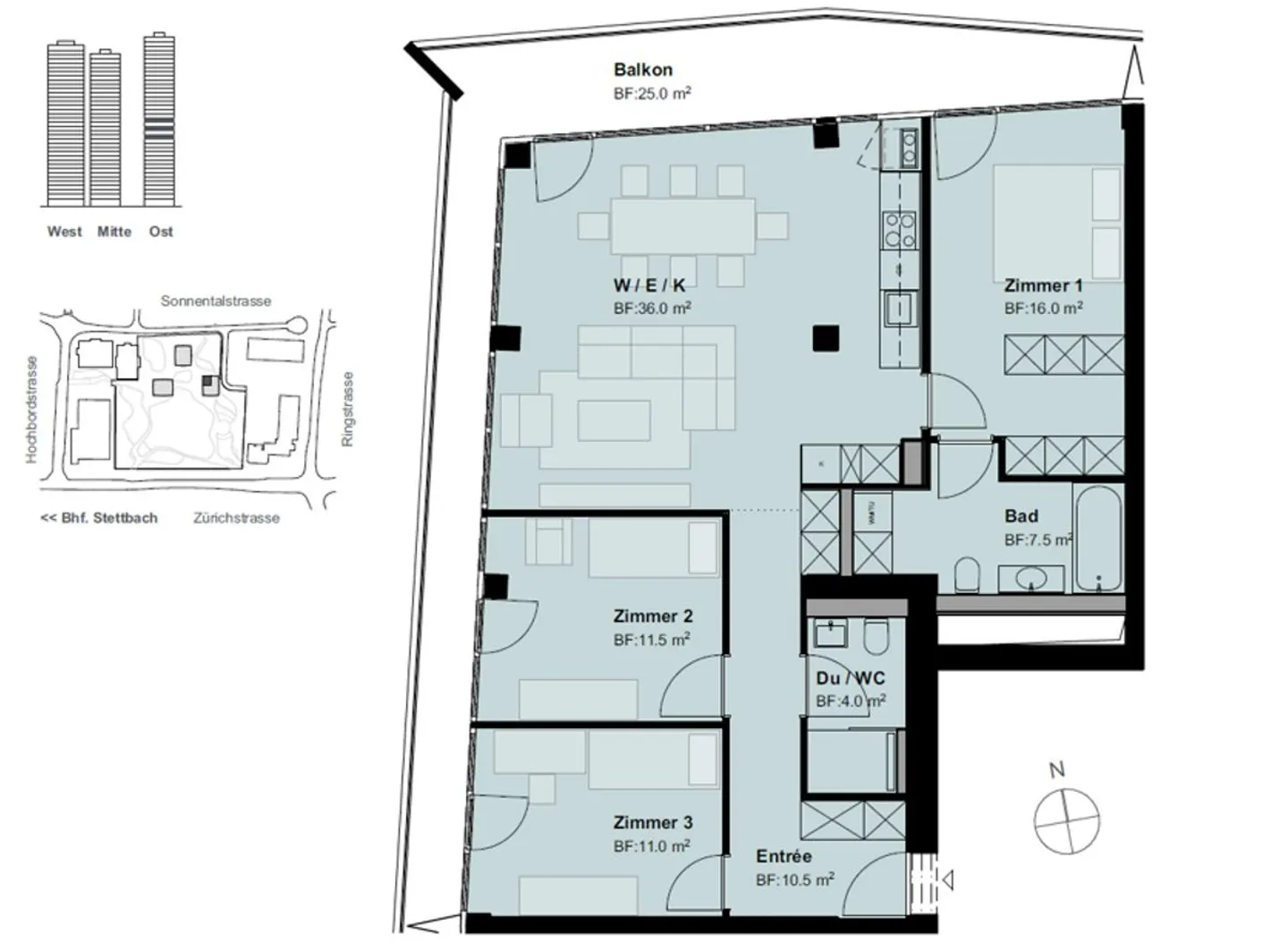 Vivere esclusivo al Three Point - Appartamento di 4,5 stanze con finiture di livello condominiale - Foto 11 di 11