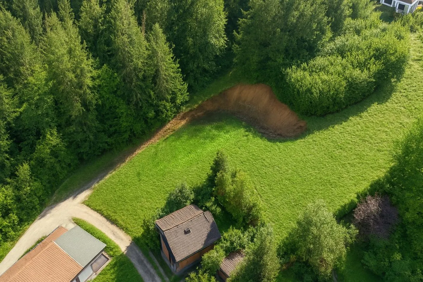 Baugrundstück mit bewilligtem Einfamilienhausprojekt in 8884 Oberterzen - Foto 4 di 5