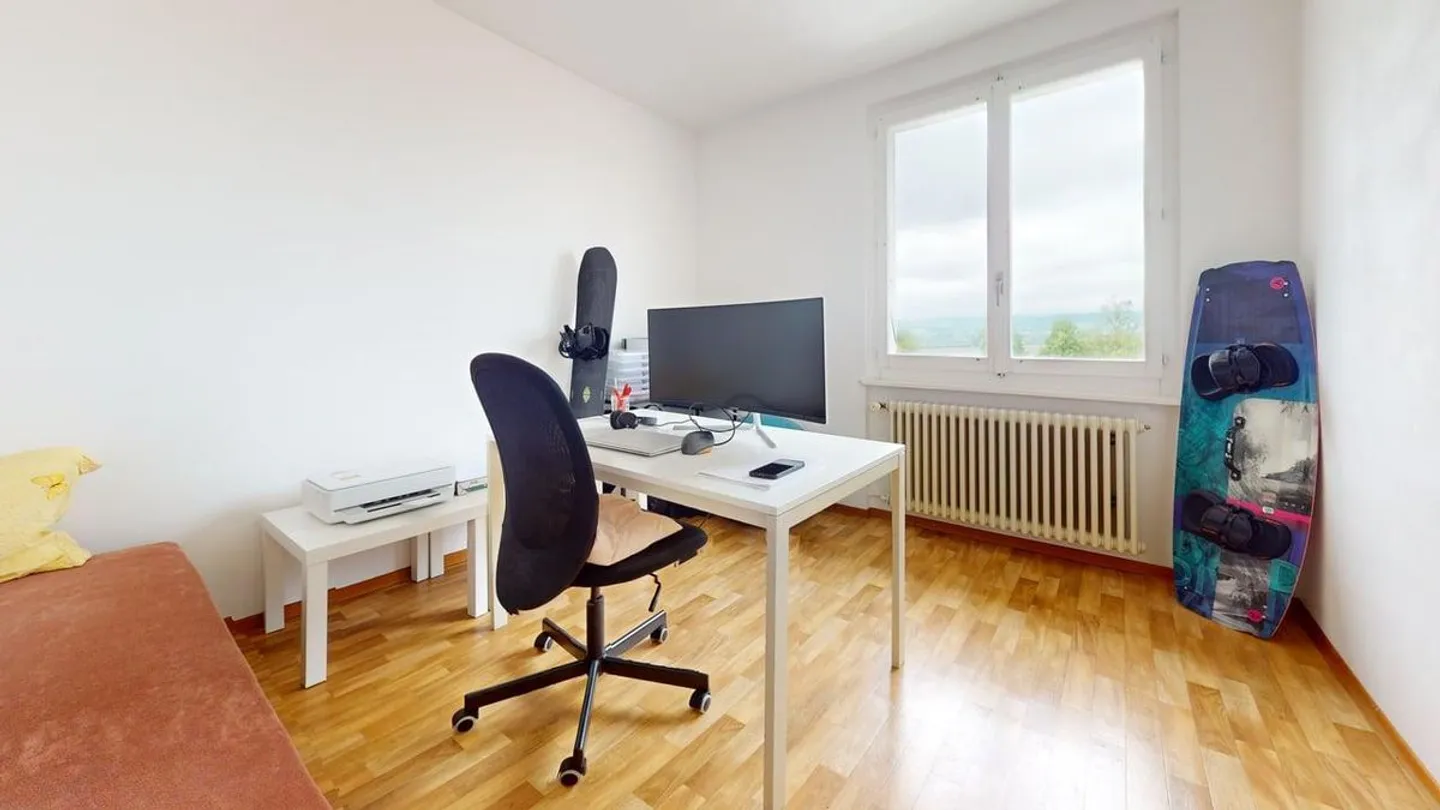 Grandcour 4½ locali - 85 m², con balcone e giardino adiacente - Foto 8 di 9