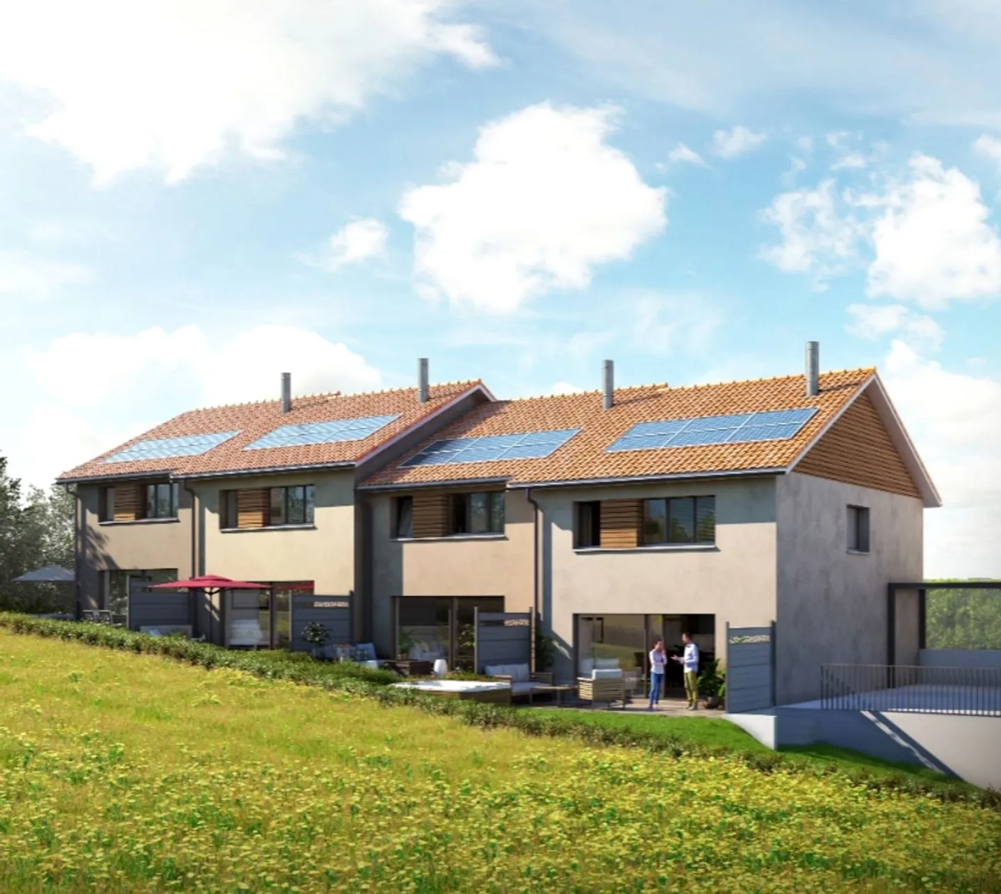 A Bossonnens, scegli la tua villa tra 4 unità moderne e luminose - Foto 1 di 9