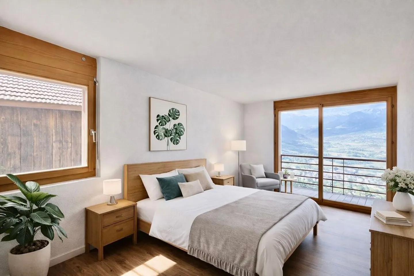 EINZELHAUS MIT ATEMBERAUBENDEM PANORAMA ÜBER DIE EBENE - Foto 6 von 10