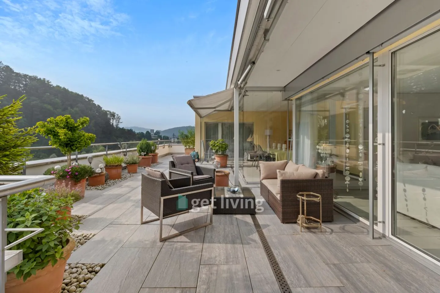 Vivre avec style au-dessus des toits de Gattikon - Penthouse exclusif de 4,5 pièces avec vue panoramique - Photo 8 sur 11