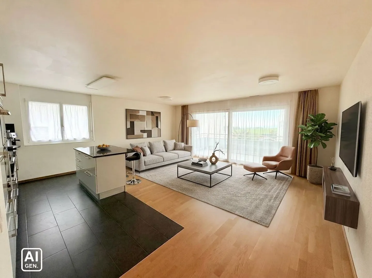 Appartement moderne avec vue sur les Alpes - Photo 5 sur 13