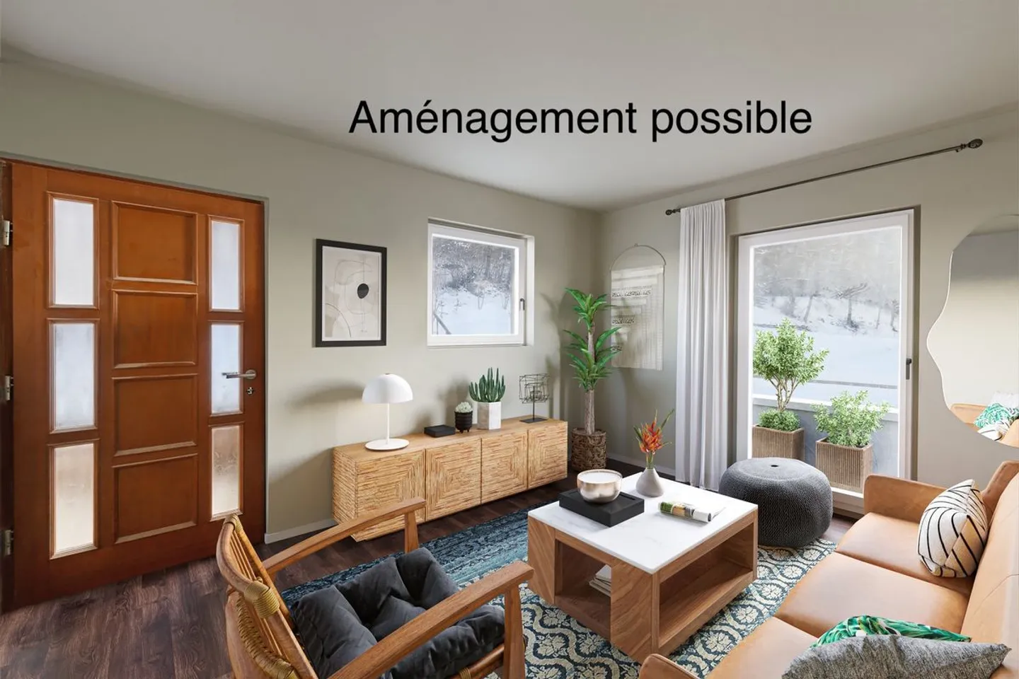 Appartamento 3.5 locali con soffitta sulle alture di Sion - Foto 2 di 11