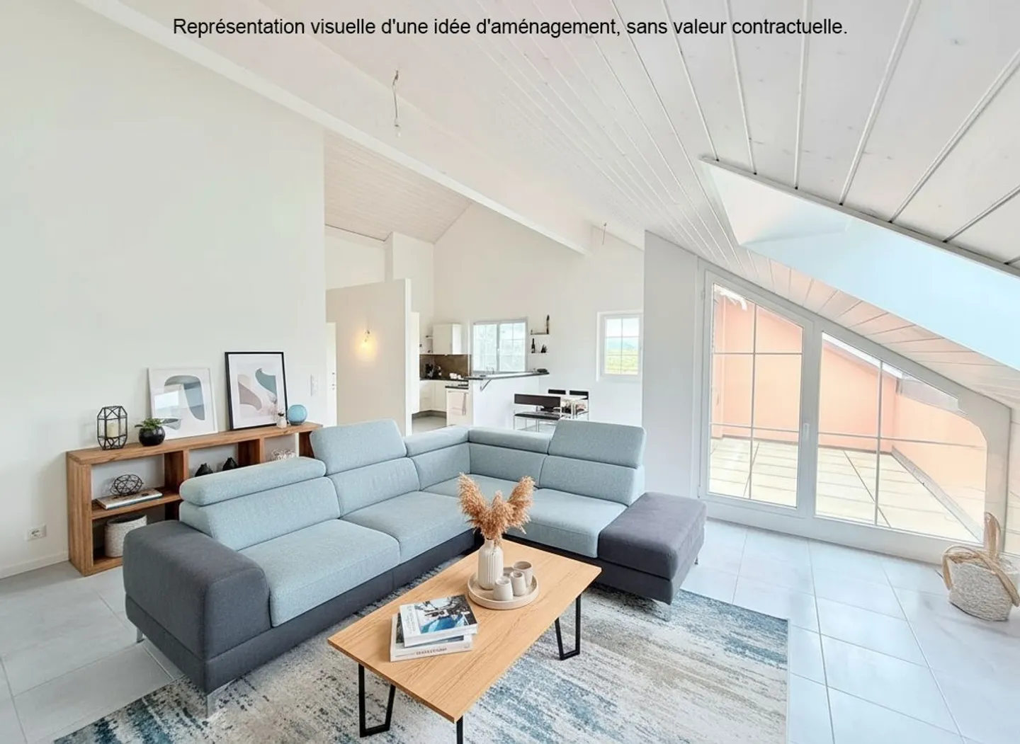 Appartement 4.5 pièces lumineux à Aclens, proche de Lausanne et Morges - Foto 3 von 13