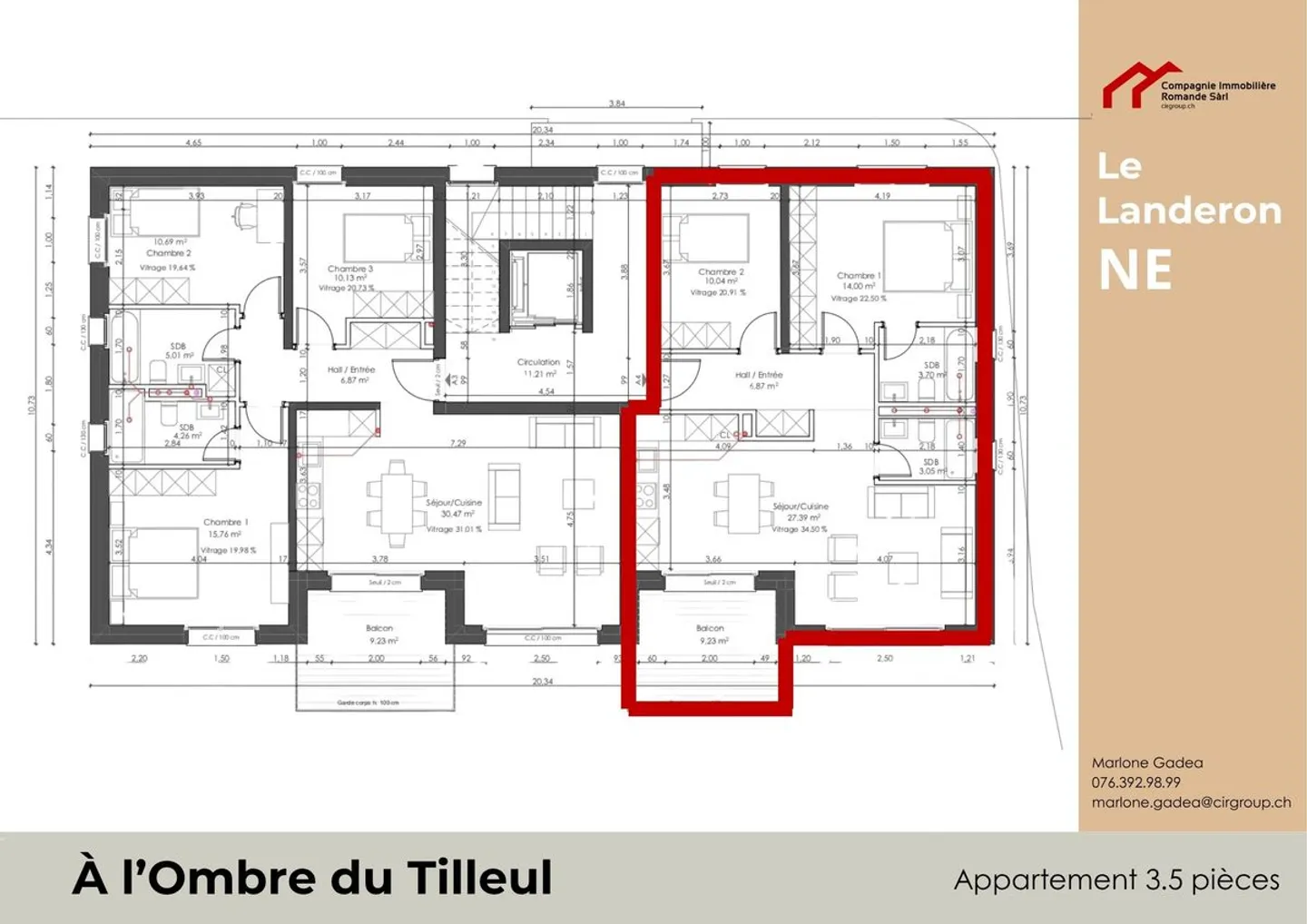 In the Shade of the Lime Tree - New promotion of 7 exceptional apartments in the heart of Landeron - Photo 6 of 6