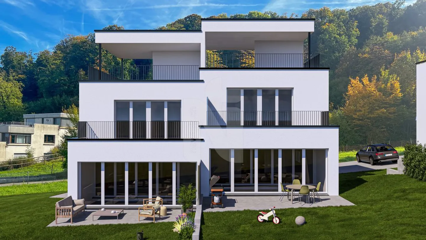 Neubau - Doppeleinfamilienhaus mit grosszügigem Grundstück in Pratteln - Foto 1 von 6