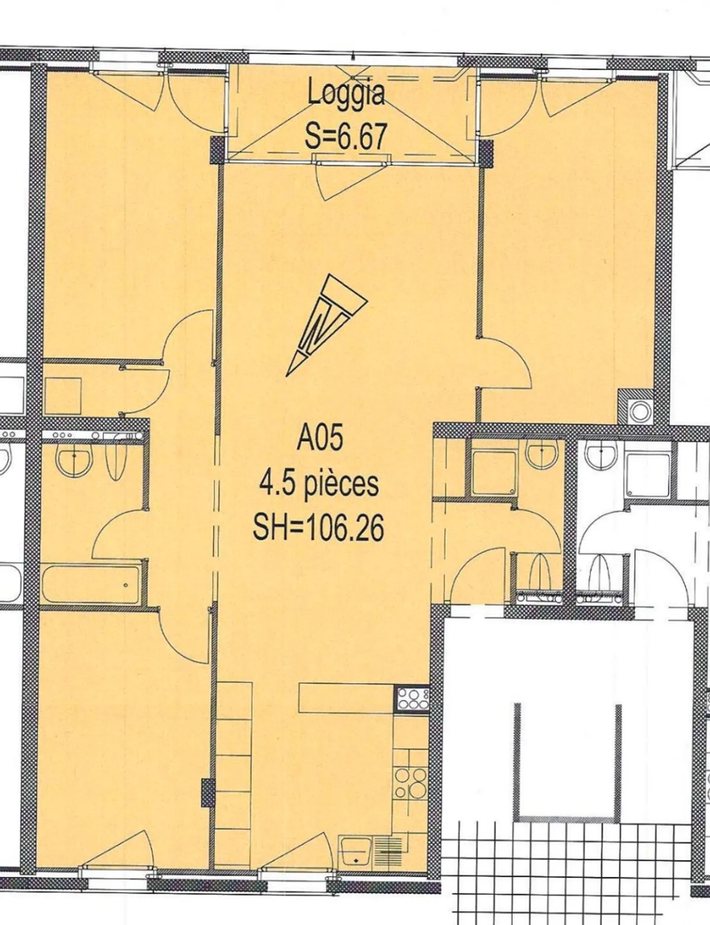 Bright 4 ½ of 110m2 with parking space! - Photo 11 of 11