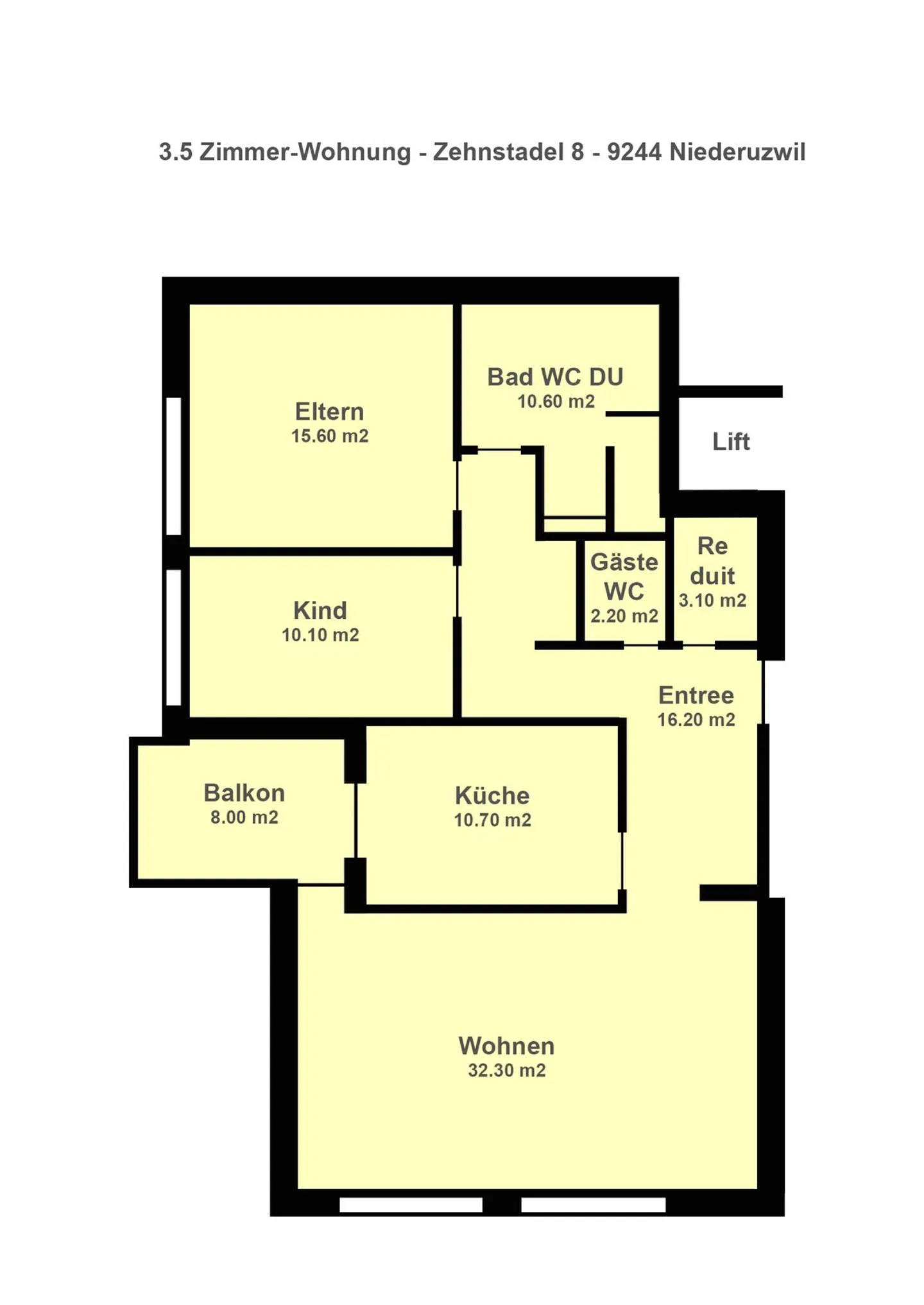 Gemütliche 3.5-Zimmer-Wohnung mit Balkon an ruhiger sonniger Lage - Foto 13 von 13