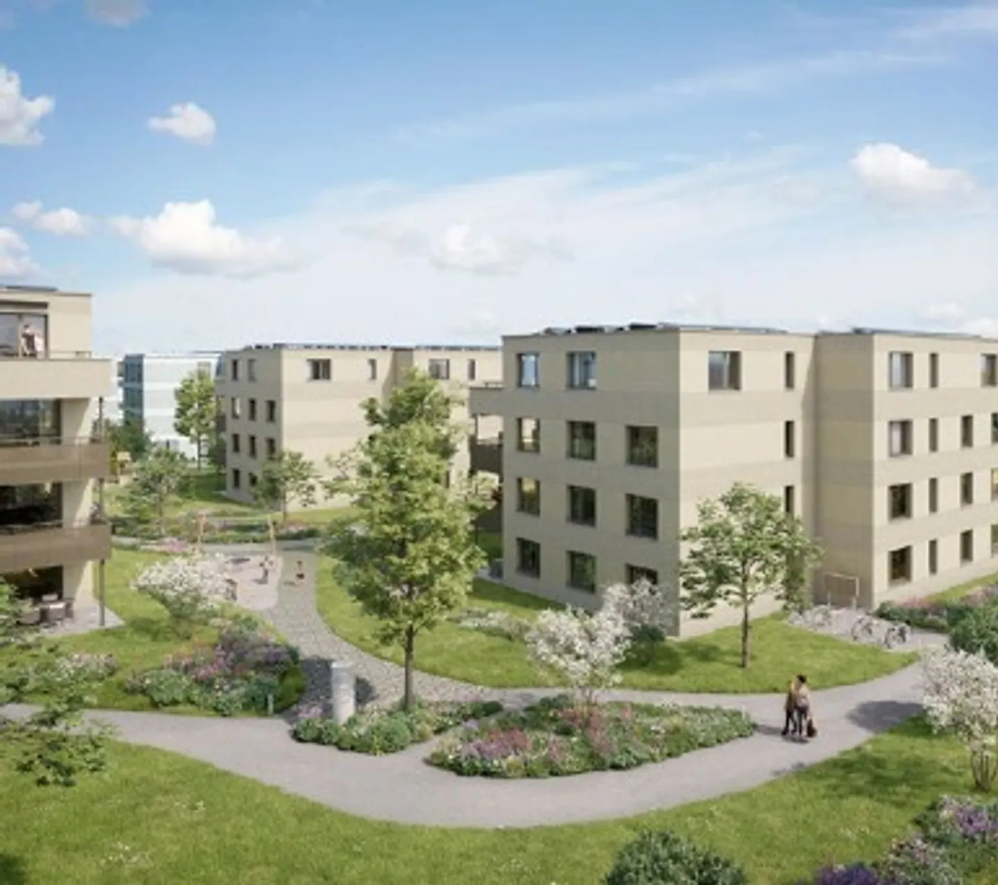 4.5-Zimmer-Neubauwohnung mit Seesicht und grossem Balkon in Güttingen - Photo 1 sur 7