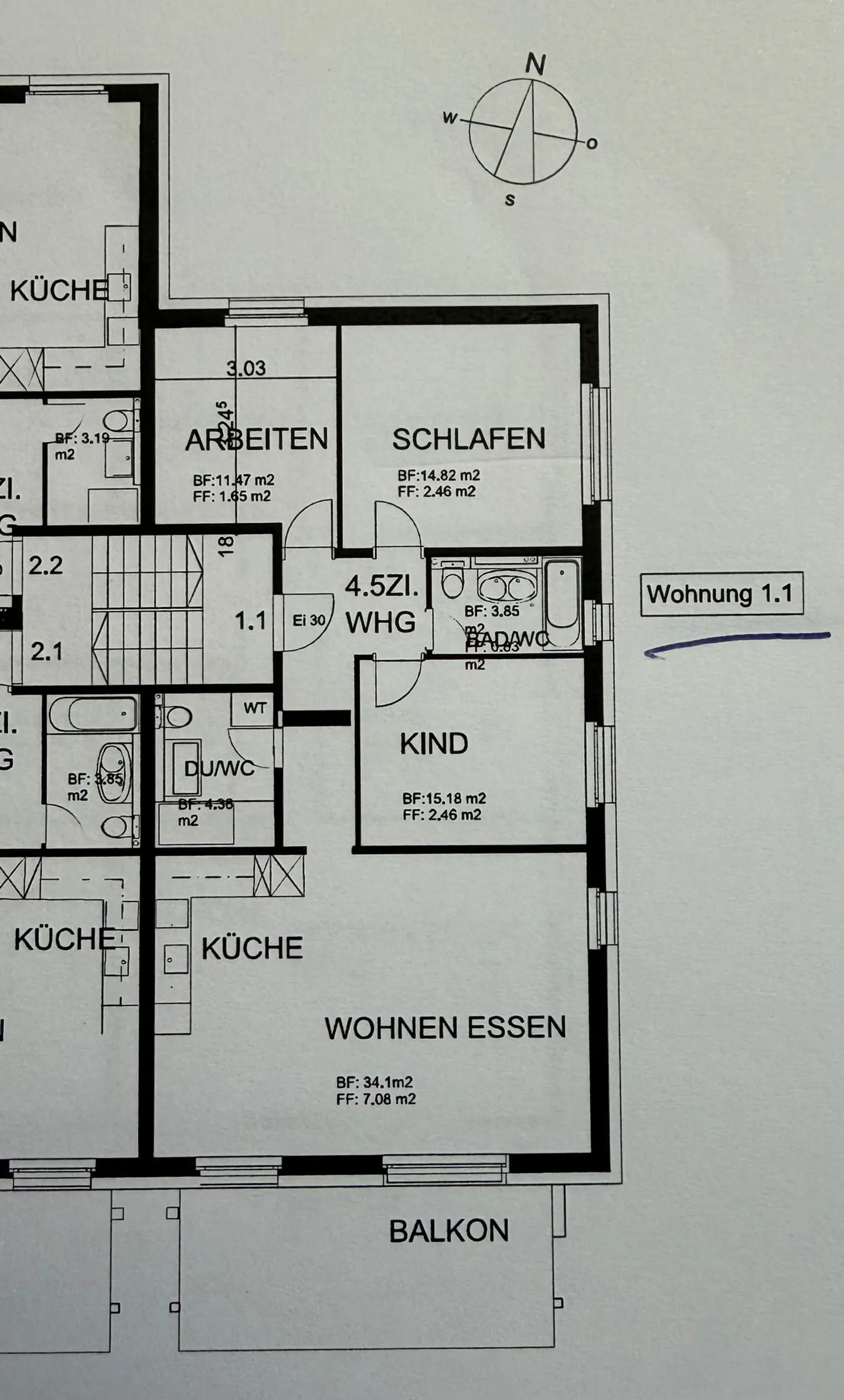 Modern Wohnen. Ruhig Leben. - 4.5-Z.-Neubauwohnung - Photo 3 of 8