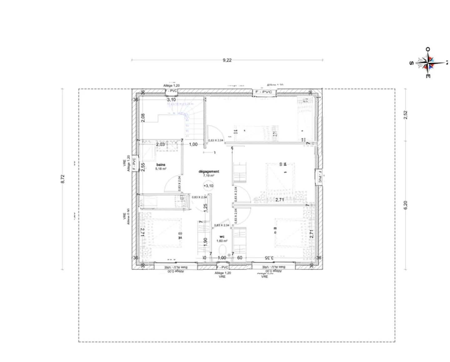 Casa indipendente spaziosa di 4.5 stanze a Bassins - Foto 5 di 5