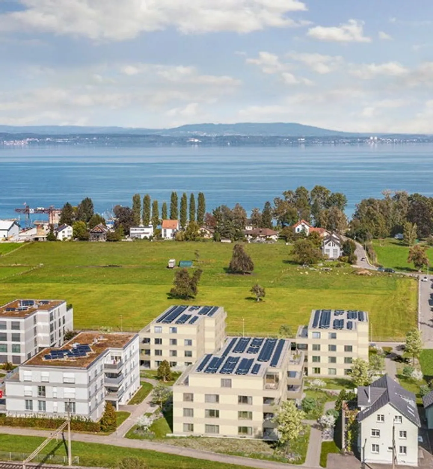 4.5-Zimmer-Neubauwohnung mit Seesicht und grossem Balkon in Güttingen - Photo 4 sur 7