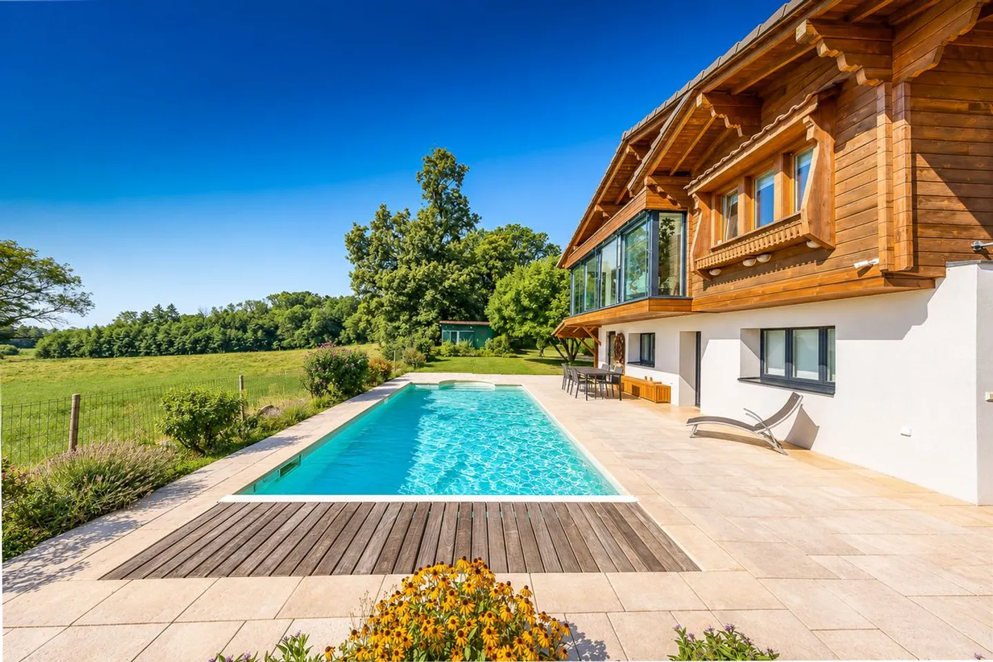 Sehr schöne Villa mit Panoramablick auf den See & den Mont Blanc! - Foto 2 von 13