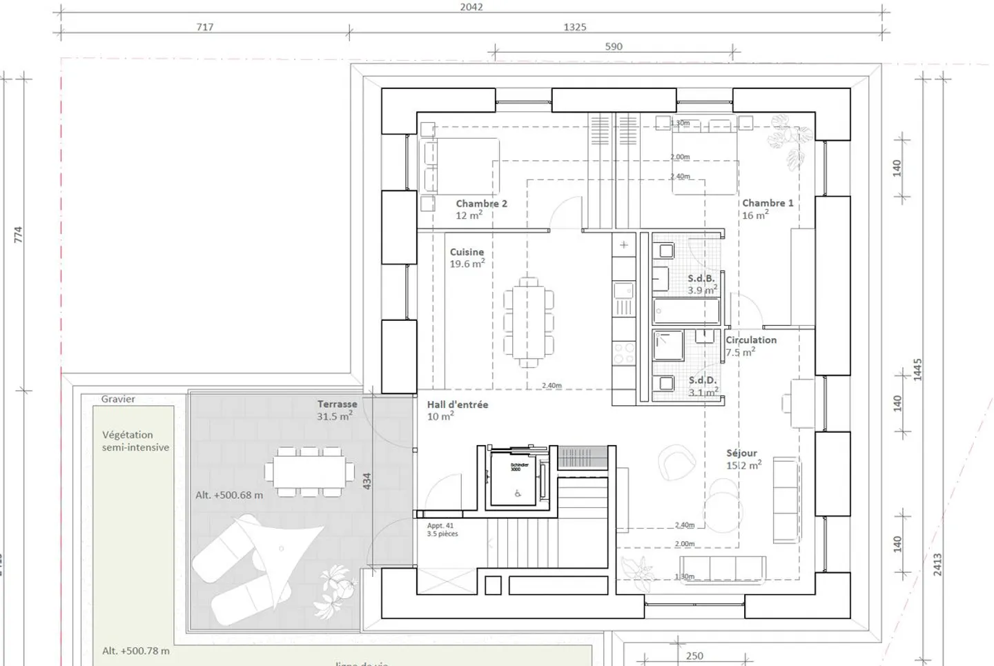 Penthouse Loft Exceptionnel à Prilly - Photo 8 sur 8