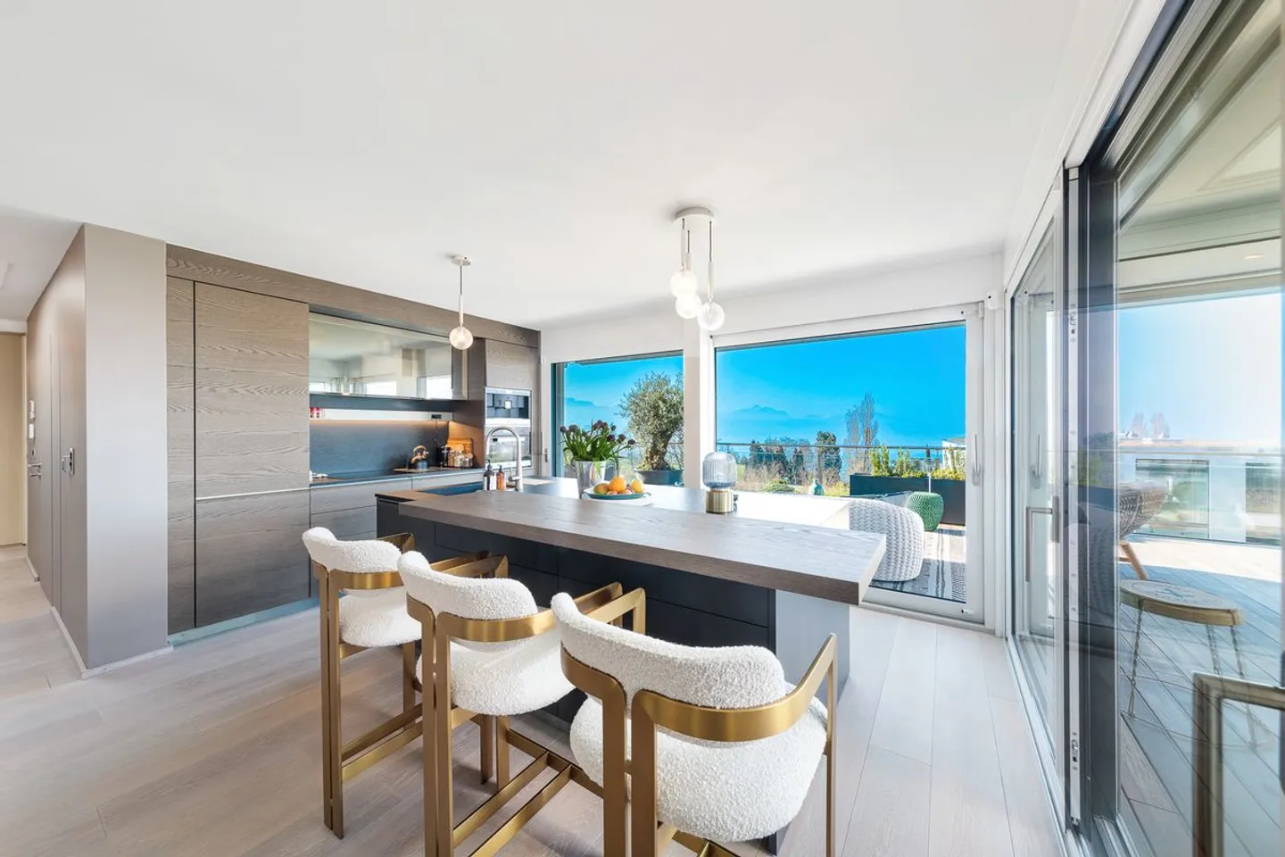 Luxurious penthouse with 180° panoramic view of the lake and the Alps - Photo 3 of 13