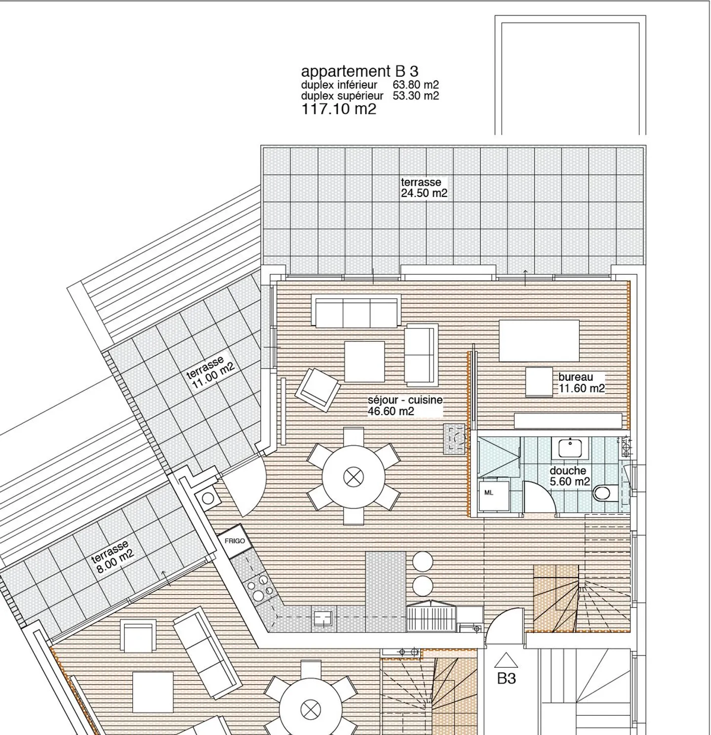 LOT B3 - Magnifico appartamento duplex di 4,5 locali - CANTIERE IN CORSO - Foto 5 di 6