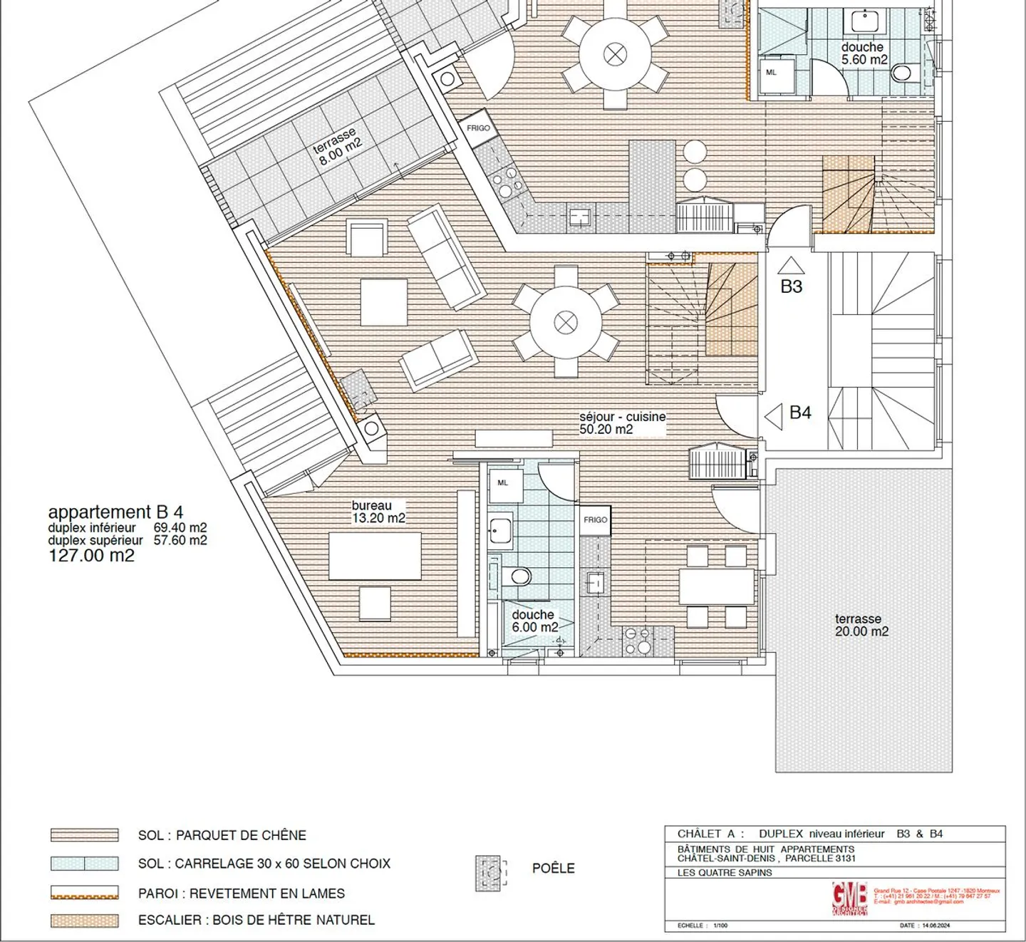 LOT B4 - Magnifico appartamento duplex di 4,5 locali - CANTIERE IN CORSO - Foto 6 di 6