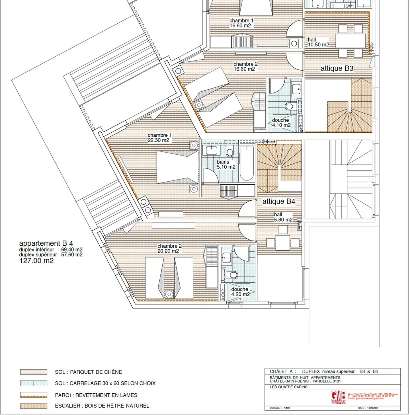 LOT B4 - Magnifico appartamento duplex di 4,5 locali - CANTIERE IN CORSO - Foto 5 di 6