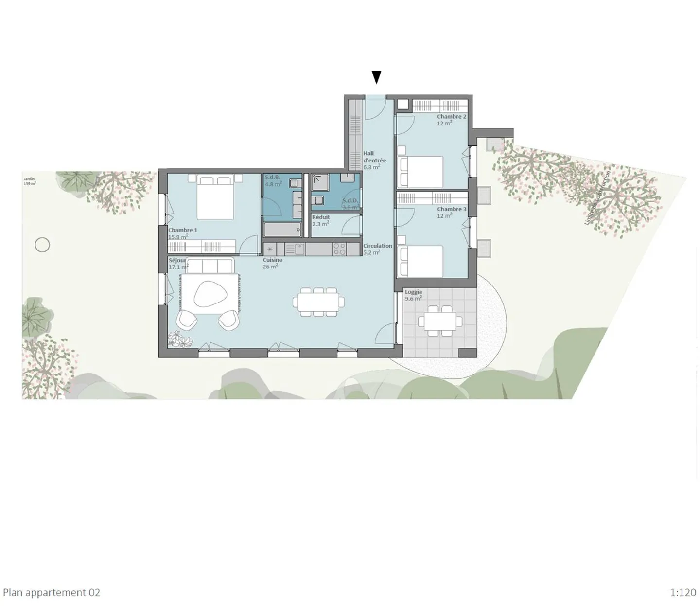 Nouvelle Promotion Prilly Buissonnière - 4,5 PIECES REZ-DE-JARDIN - Photo 12 sur 12