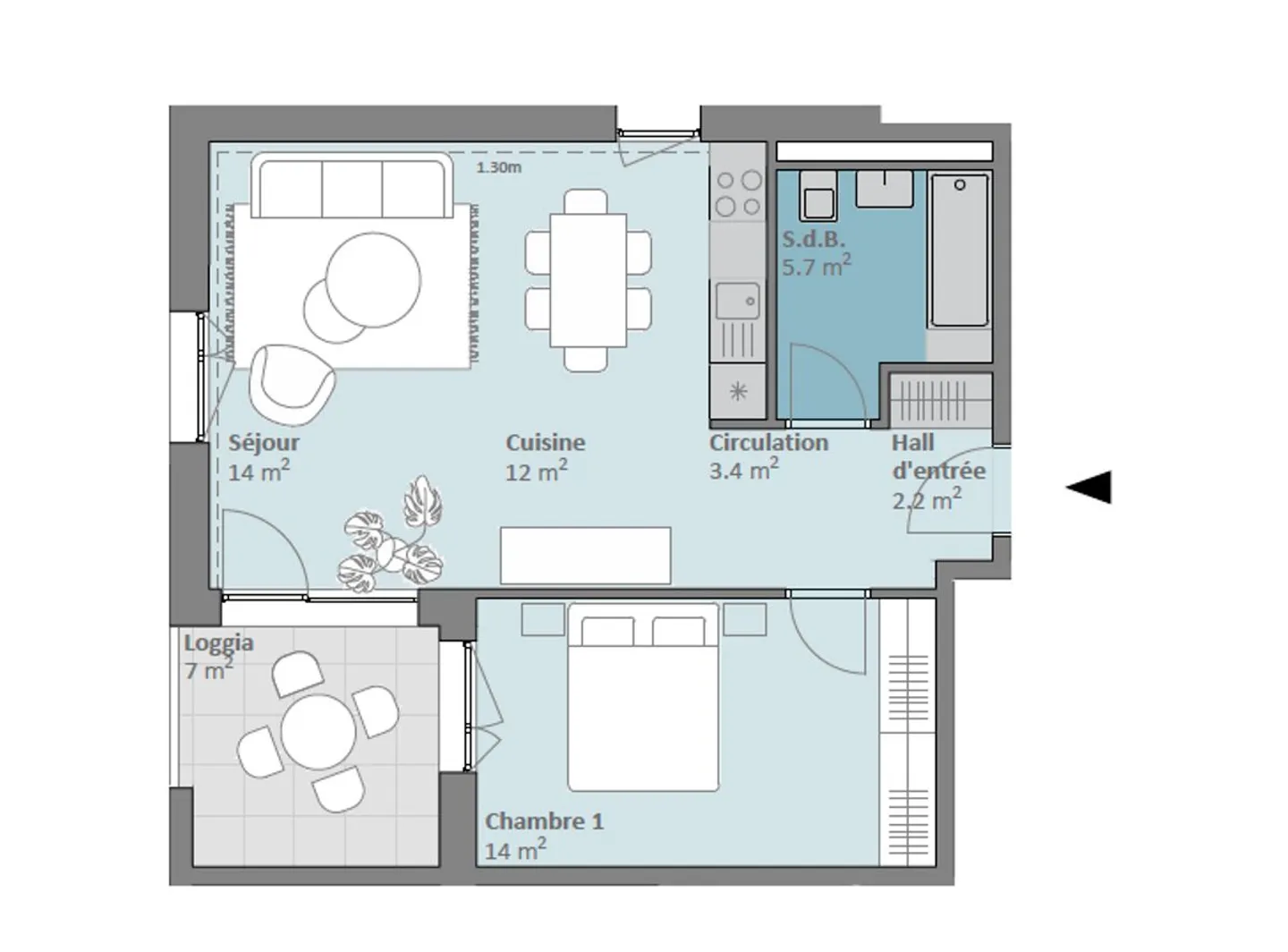 Nouvelle Promotion Prilly Buissonnière - 2,5 PIECES 3EME ETAGE - Photo 12 sur 12