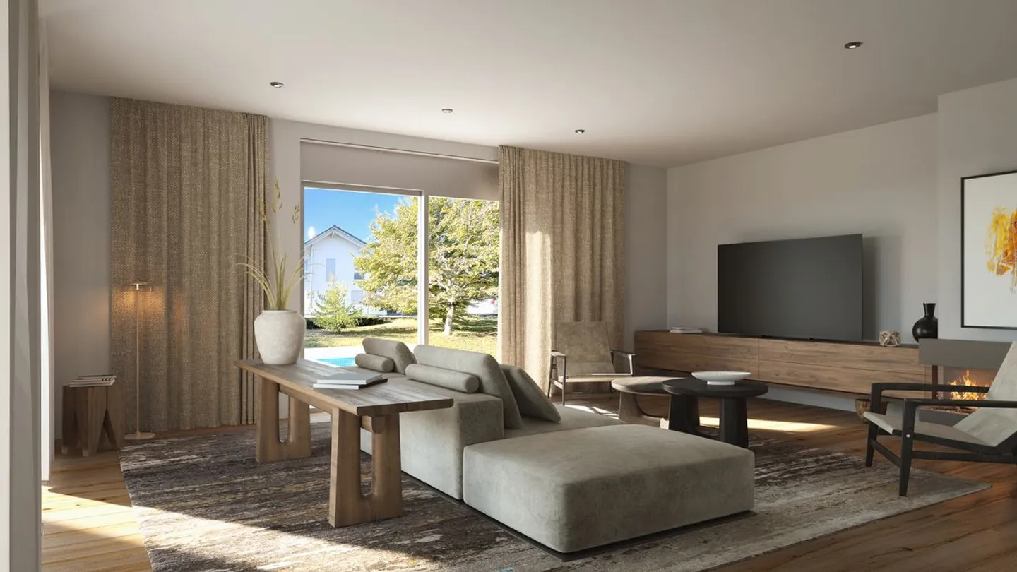 Vollständig renovierte Architektenvilla in den Höhen von Nyon - Foto 1 von 4