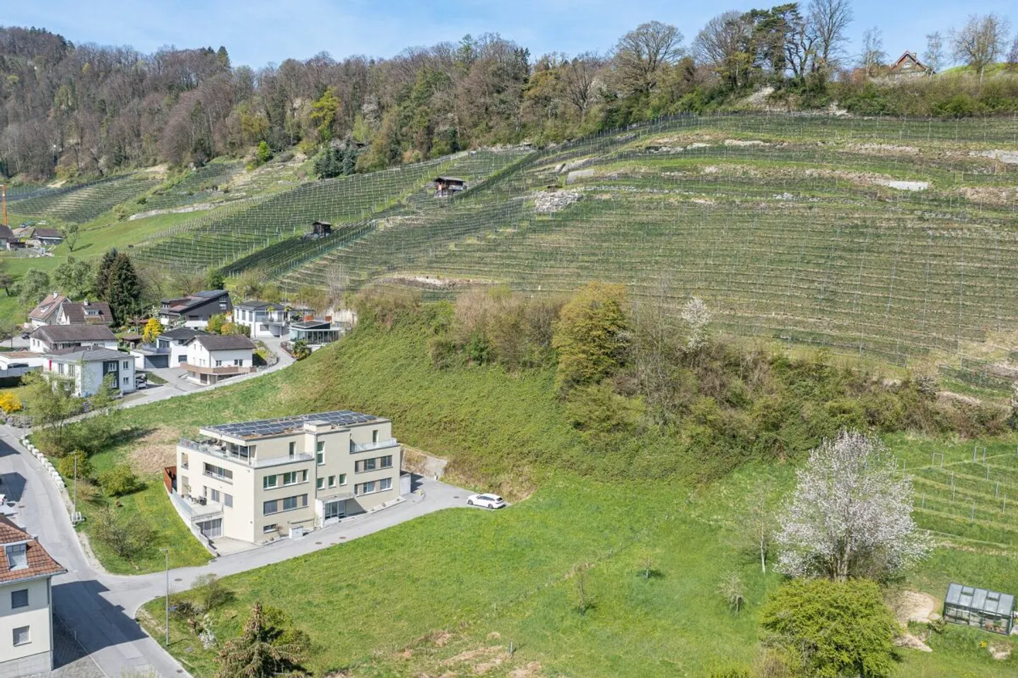 Terrain constructible de 691 m2 en pente - Photo 3 sur 4