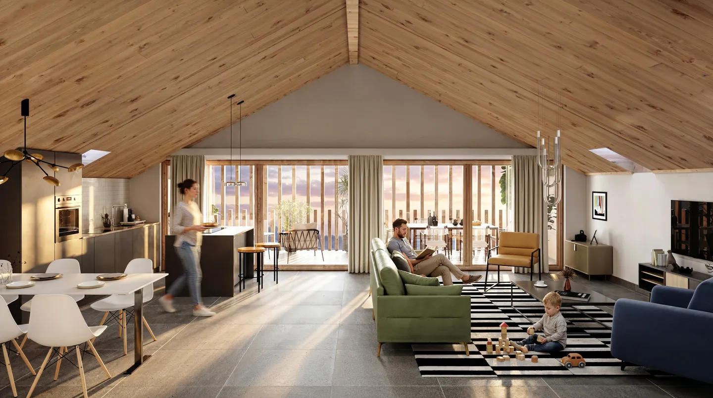 Appartamento 4.5 locali in mansarda — Vista mozzafiato sul Lago di Neuchâtel - Foto 3 di 5