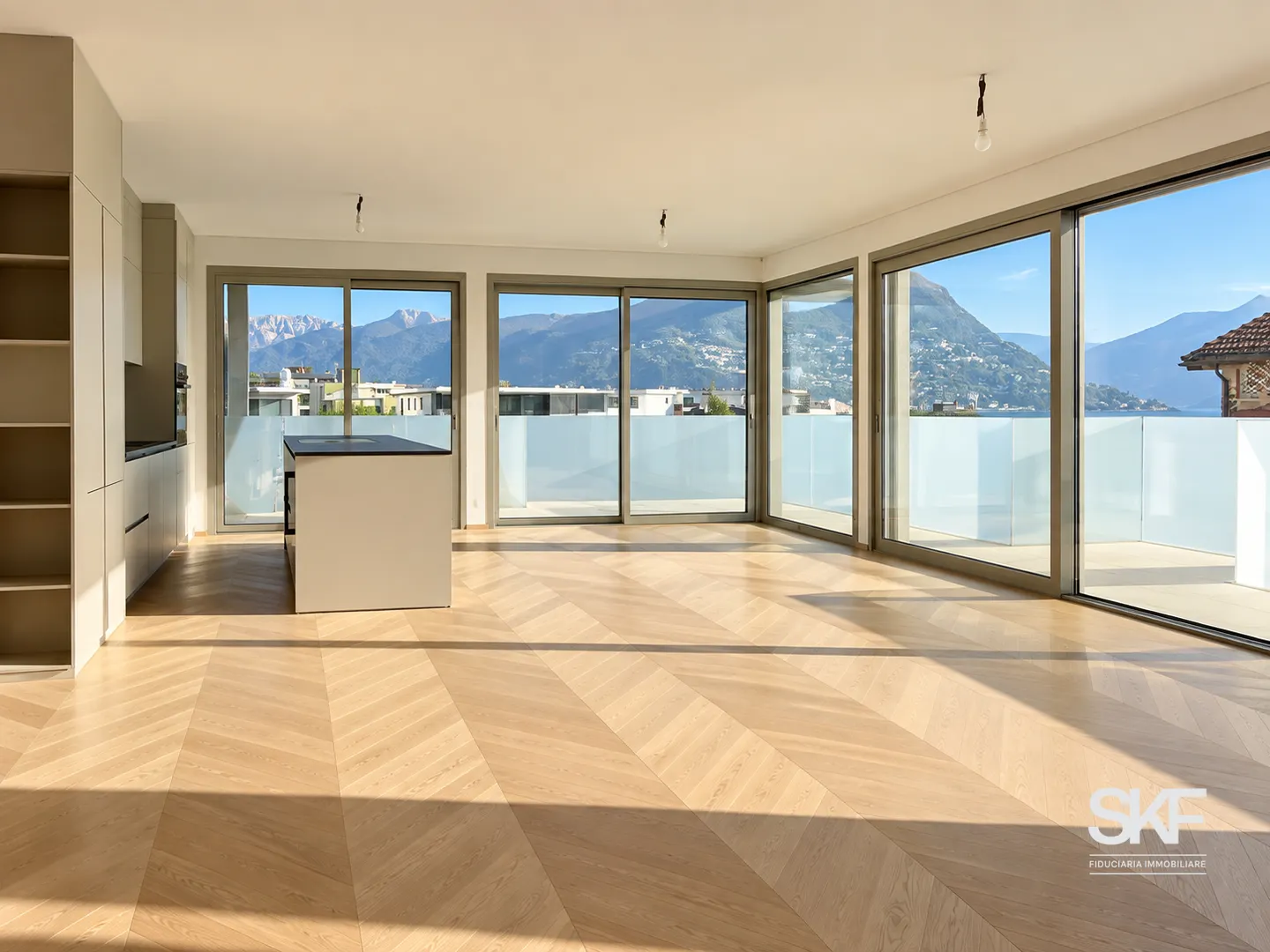 MASSAGNO - ZU VERKAUFEN NEUBAU-PENTHOUSE MIT TERRASSE UND SEEBLICK - Foto 3 von 13