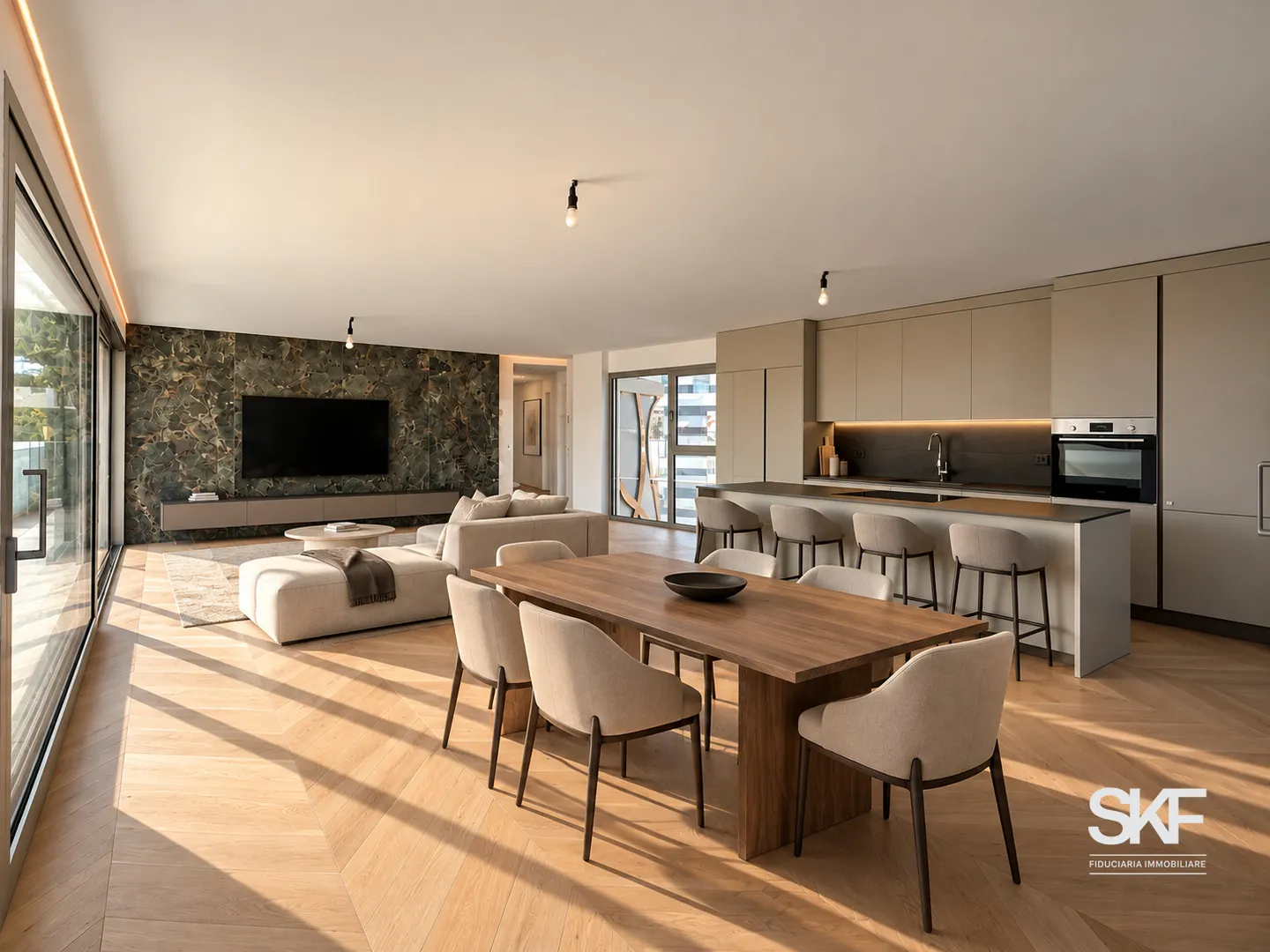 MASSAGNO - ZU VERKAUFEN NEUBAU-PENTHOUSE MIT TERRASSE UND SEEBLICK - Foto 1 von 13