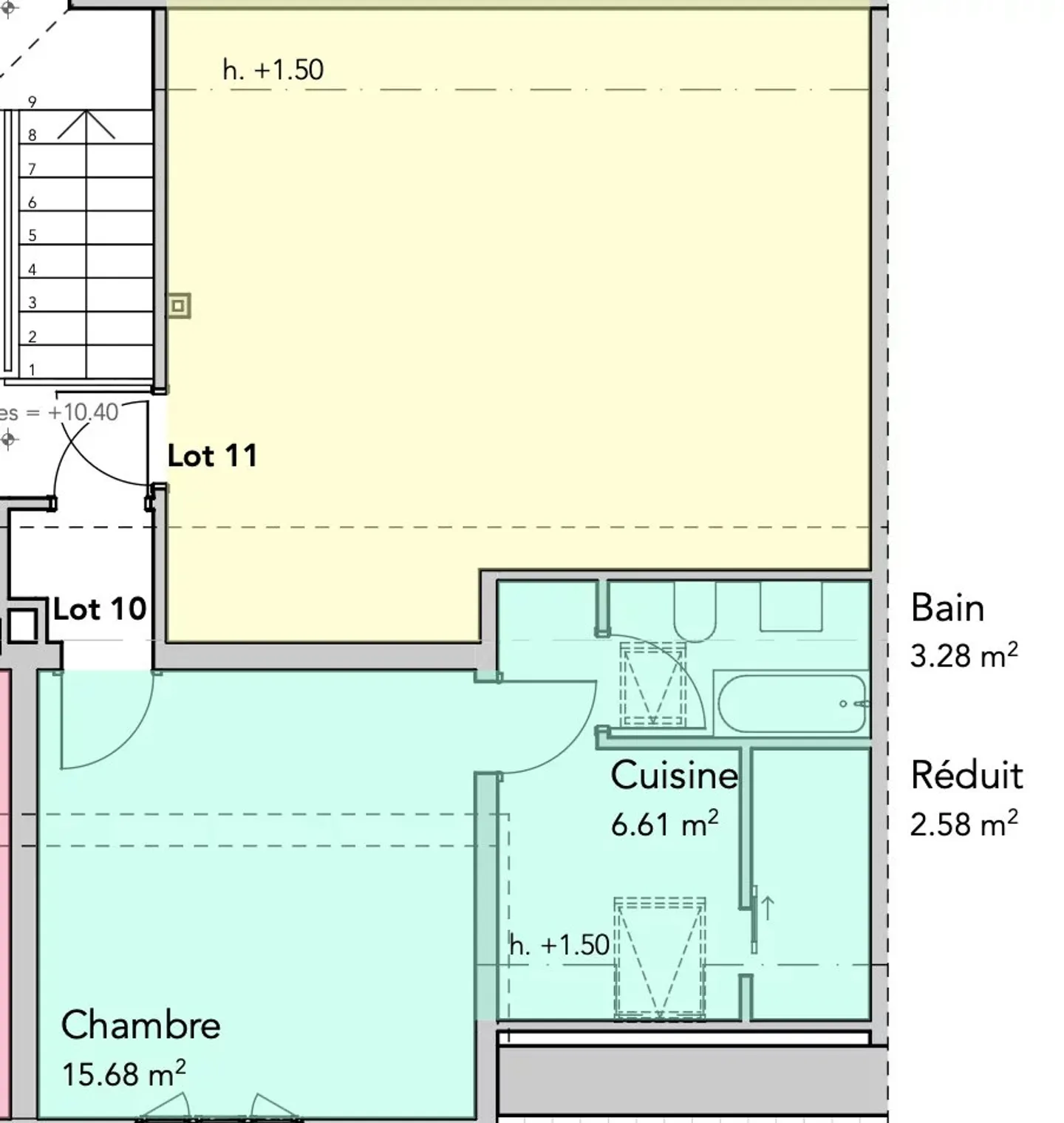 Zu verkaufen: 1,5-Zimmer-Wohnung – Lot 10 in Bulle - Foto 9 von 9