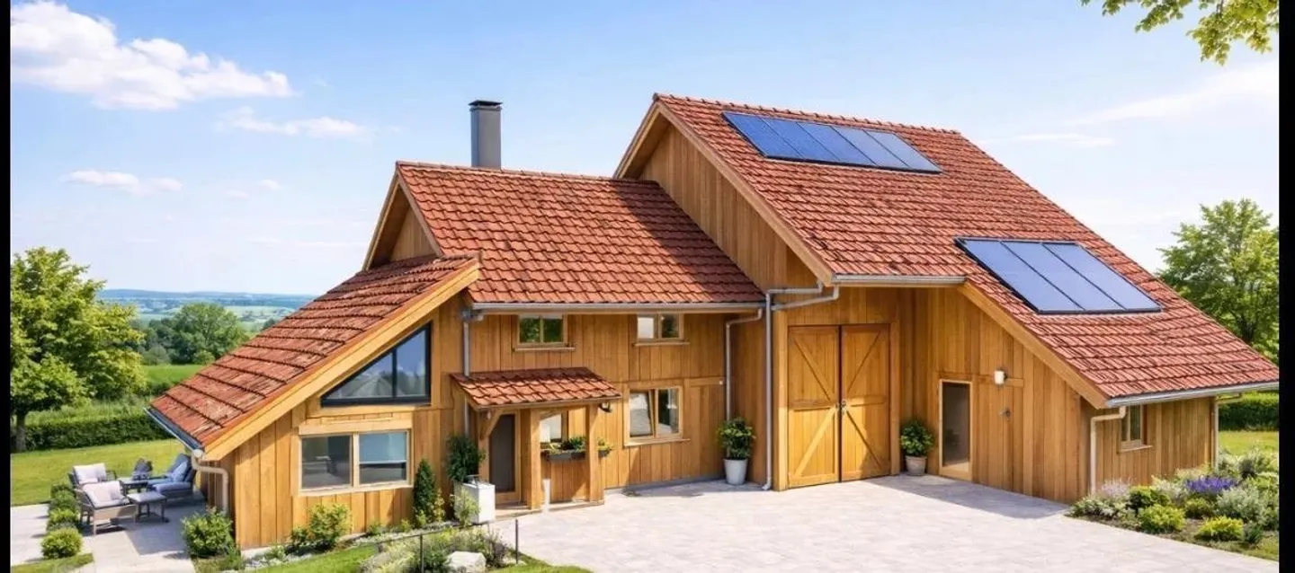 A VENDRE : Projet de vie au vert, maison 4.5 pièces + 2 boxes chevaux - Foto 1 di 9