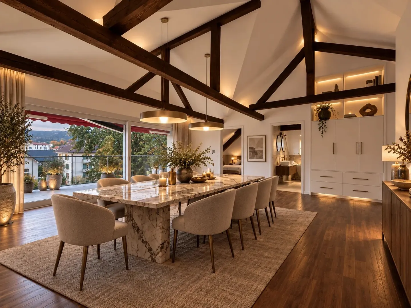 For sale: Large 3.5-room apartment with veranda in Bulle - Photo 2 of 6