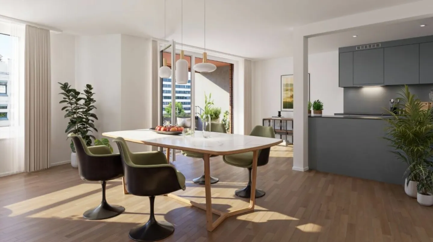 Première occupation après rénovation complète - Appartement moderne de 3,5 pièces à Opfikon - Photo 1 sur 8