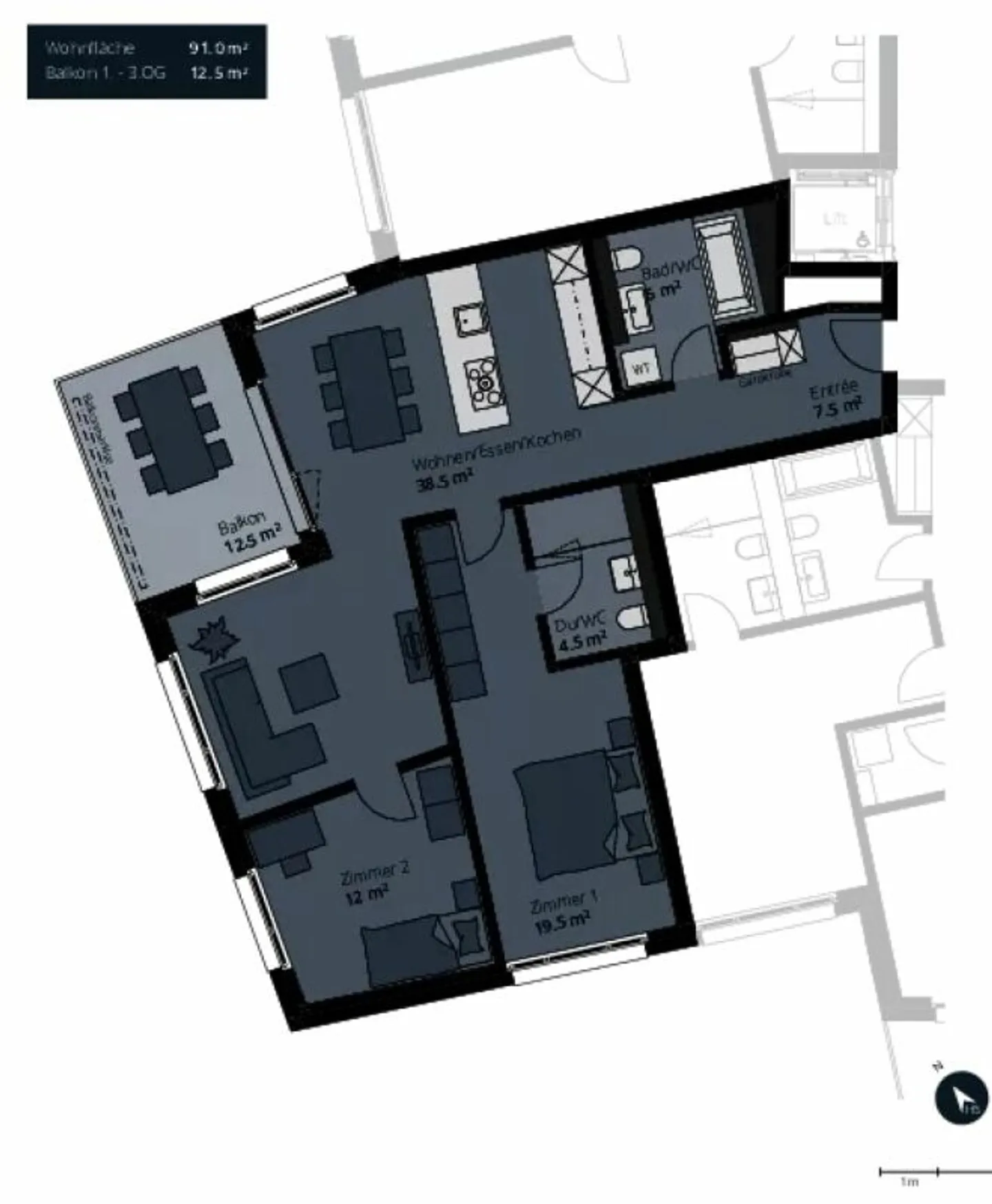 New apartment with mountain view - Photo 4 of 4