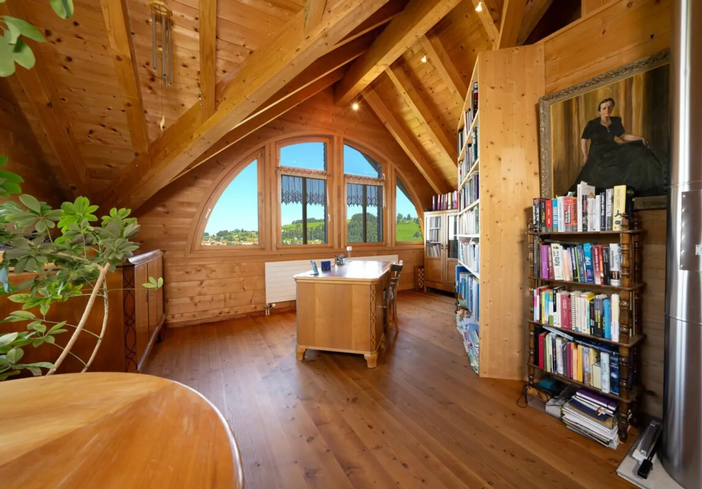 Maison en bois massif avec vue magnifique dans un endroit calme - Photo 9 sur 13