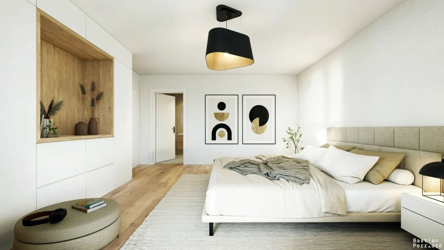Magnifique attique de 100 m2 avec ensoleillement sud/ouest - Foto 6 von 13