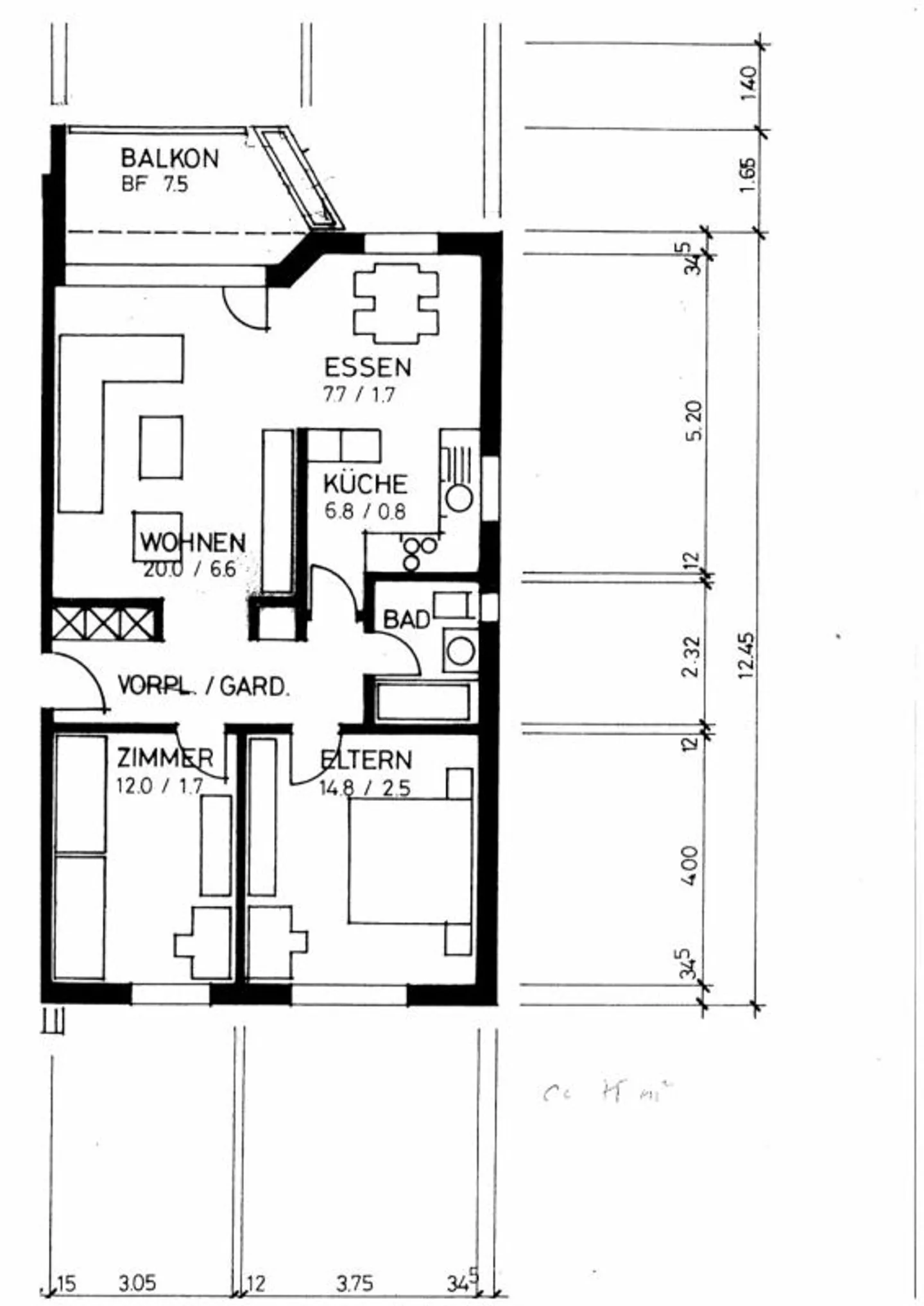 Beautiful 3.5-room ground floor apartment with seating area - Photo 13 of 13