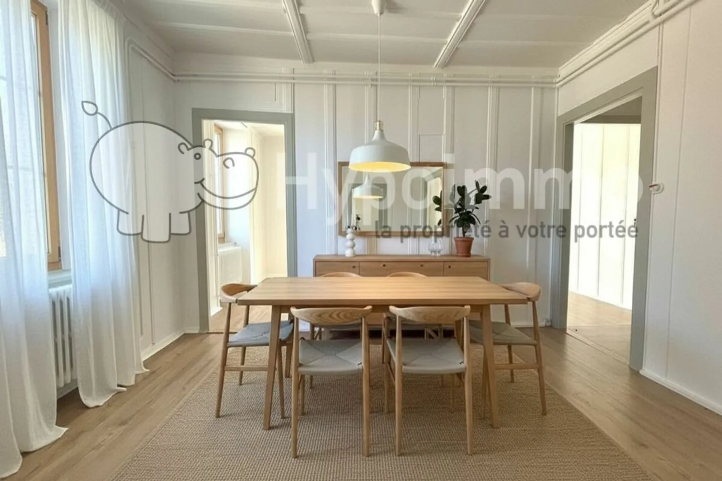 Old-world charm and absolute calm: 5.5 room apartment in Les Planchettes - Photo 1 of 13