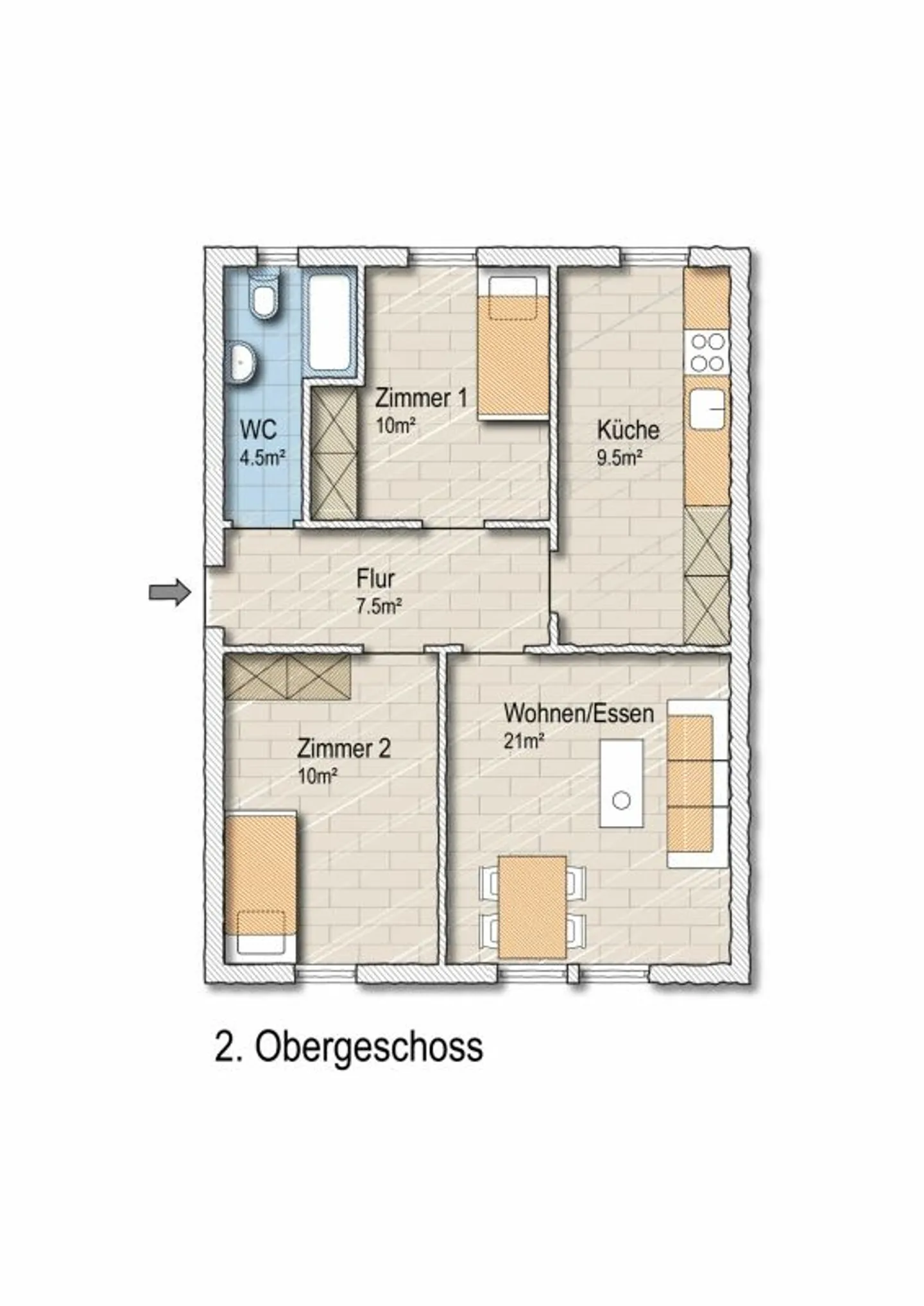Helle 3.5-Zimmer Wohnung am Stadtrand - Foto 11 von 12