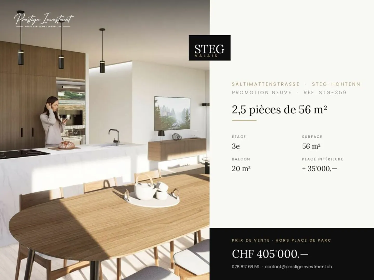 STG-359 ? 2,5 pièces au dernier étage, CHF 405'000.-- - Photo 1 of 5