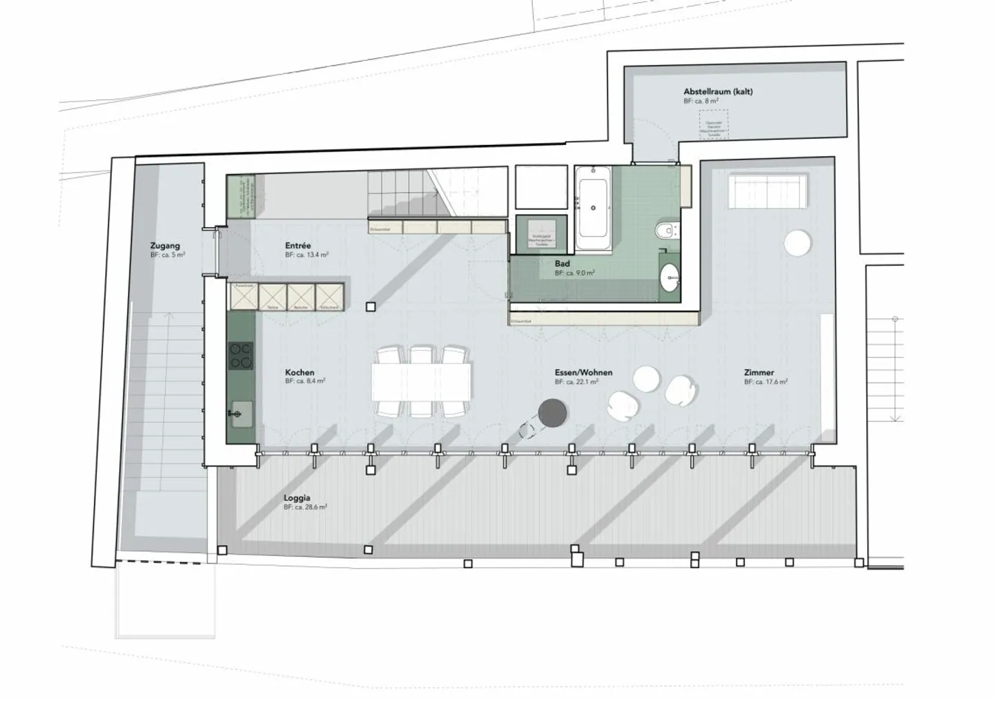 Prima occupazione appartamento duplex di 4.5 locali - Foto 3 di 9