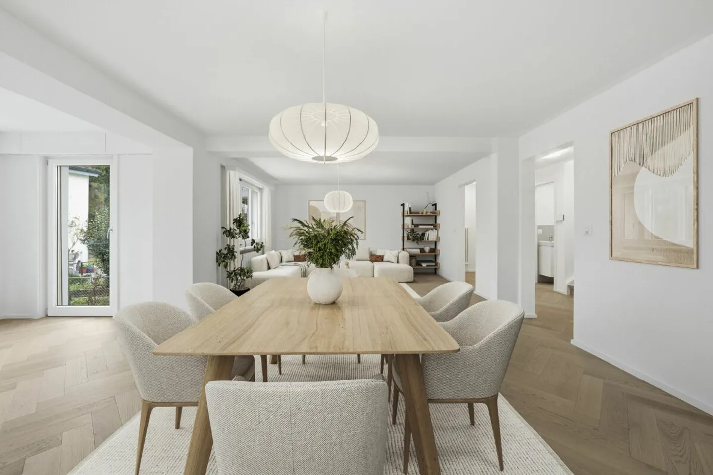 Stilvolles Wohnen mit Garten -  komplett renoviertes  Doppeleinfamilienhaus in Bürglen - Photo 3 sur 13