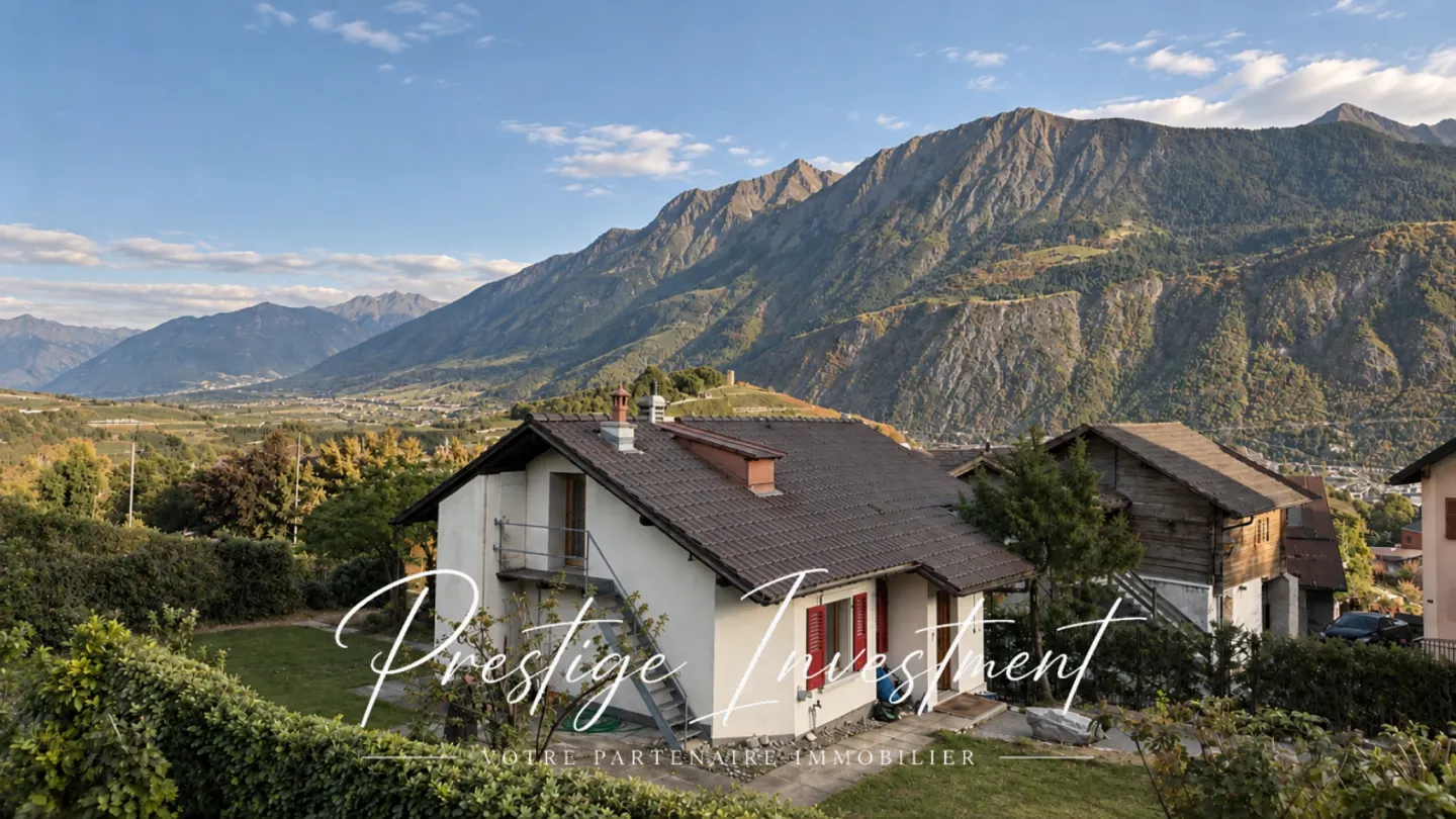 VILLA - CHALET MIT 4,5 ZIMMER - VEYRAS - Foto 1 von 12