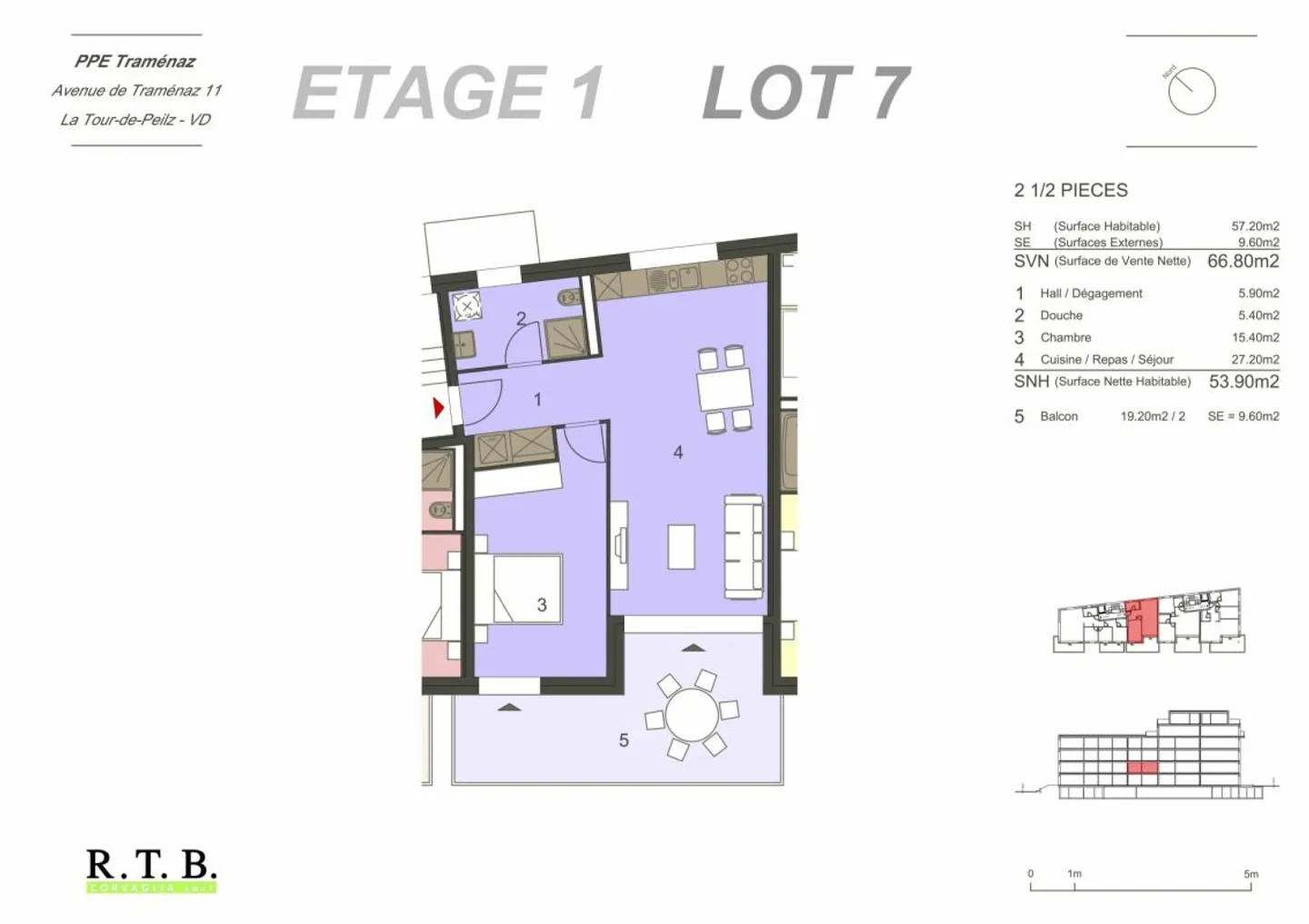 Appartement lumineux 2.5 pièces - Photo 10 sur 13