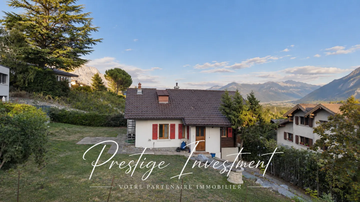 VILLA - CHALET MIT 4,5 ZIMMER - VEYRAS - Foto 3 von 12