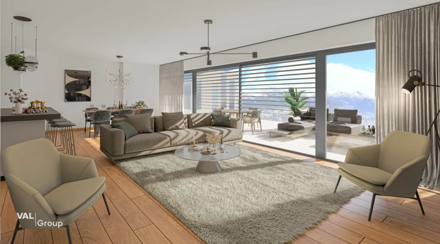 Appartamento nuovo 3.5 locali con grande balcone in una villa a due unità - Foto 2 di 10
