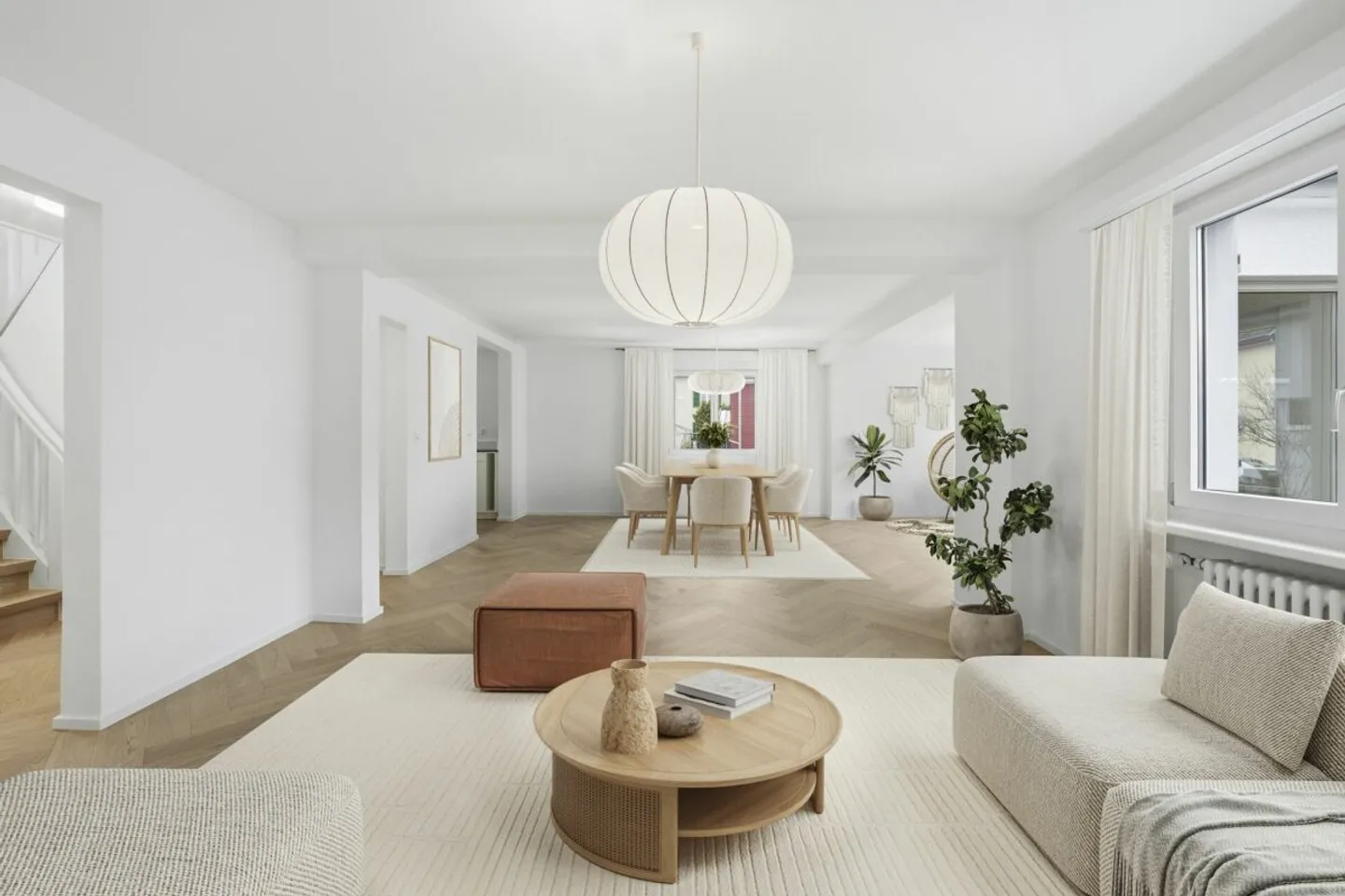 Stilvolles Wohnen mit Garten -  komplett renoviertes  Doppeleinfamilienhaus in Bürglen - Photo 2 sur 13